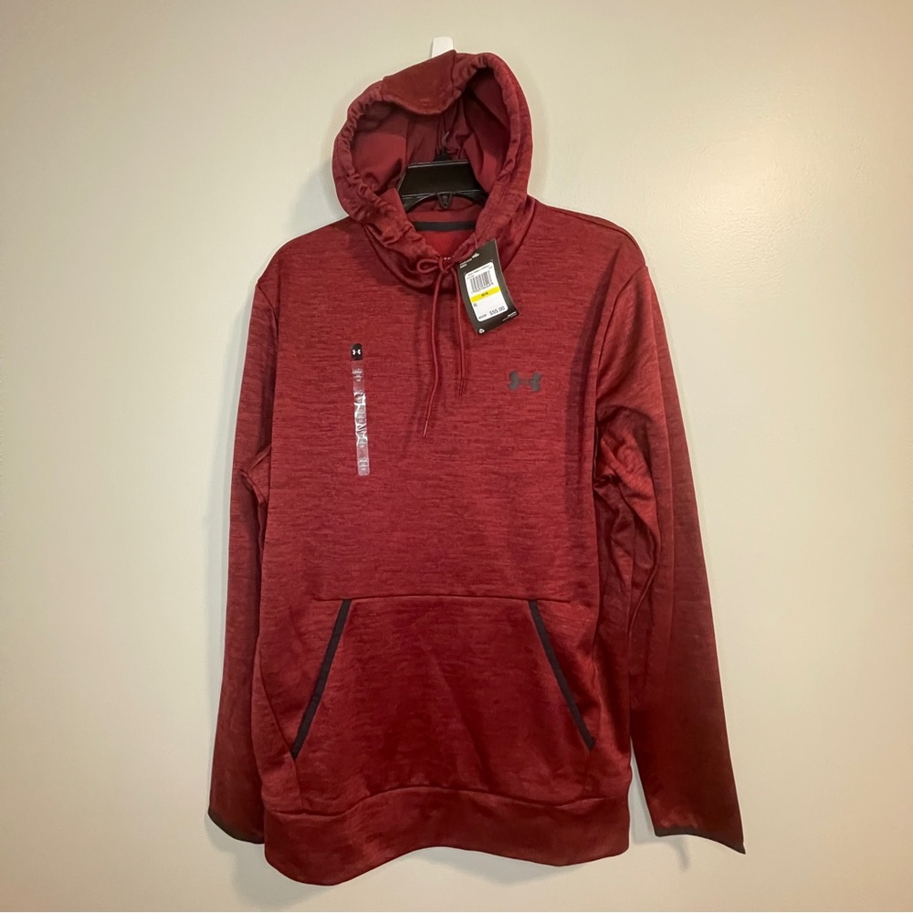Under Armour Men’s UA Rival Logo Hoodie Sz M Red NWT